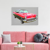 1957 Chevrolet Bel Air Classic Car Leinwanddruck (Insitu (Wohnzimmer))