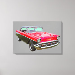 1957 Chevrolet Bel Air Classic Car Leinwanddruck