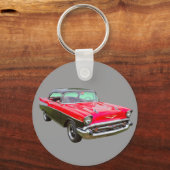 1957 Chevrolet Bel Air Classic Car Schlüsselanhänger (Vorderseite)