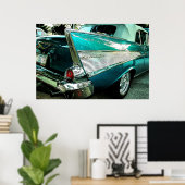 1957 Chevrolet Bel Air Convertible Poster (Heimbüro)