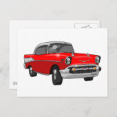 1957 Chevrolet Bel Air Postkarte (Vorne/Hinten)
