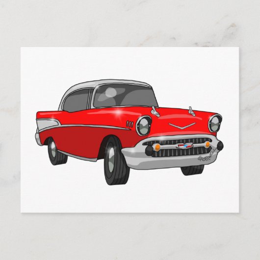 1957 Chevrolet Bel Air Postkarte (Vorderseite)