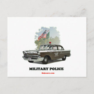 1957_ Chevrolet_Military_Police Postkarte