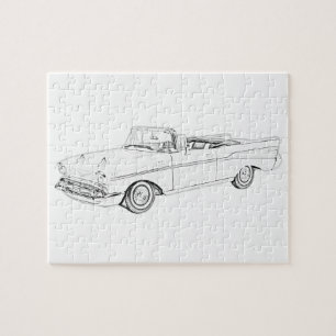 1957 Chevy Bel Air Cabriolet Puzzle