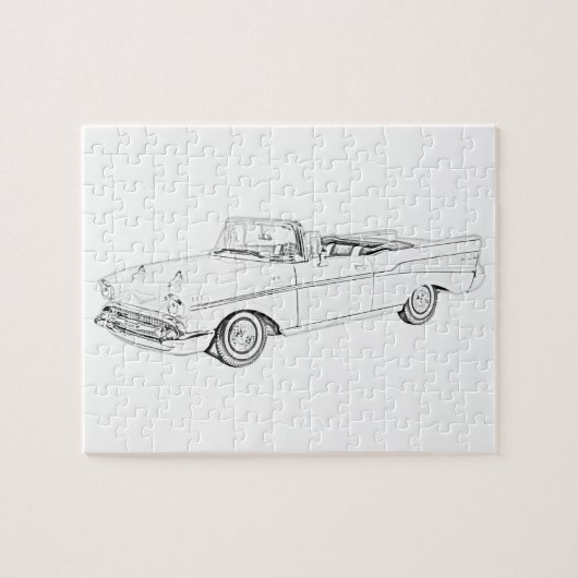 1957 Chevy Bel Air Cabriolet Puzzle (Horizontal)