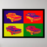1957 Chevy Bel Air Car Pop Art