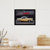 1957 Chevy Bel Air Classic Car Drive-In Poster (Küche)