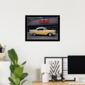 1957 Chevy Bel Air Classic Car Drive-In Poster (Heimbüro)