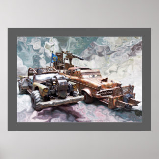 1957 Chevy Bel Air, Classic, Junk Post Apokalypse Poster