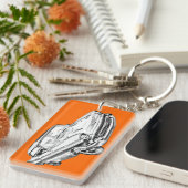 1957 Chevy Bel Air Illustration Schlüsselanhänger (Vorderseite rechts)