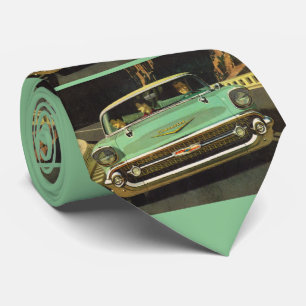 1957 Chevy Bel Air Print Krawatte