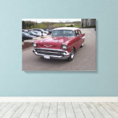1957 Chevy Bel-Air Print Leinwanddruck (Insitu (Holzboden))