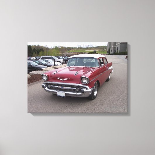 1957 Chevy Bel-Air Print Leinwanddruck (Vorderseite)
