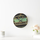 1957 Chevy Bel Air Runde Wanduhr (Zuhause)