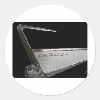 1957 Chevy Bel Air Runder Aufkleber