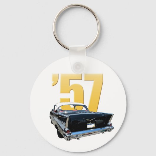 1957 Chevy Bel Aire Rückansicht Schlüsselanhänger (Vorderseite)