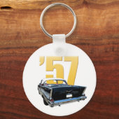 1957 Chevy Bel Aire Rückansicht Schlüsselanhänger (Vorderseite)