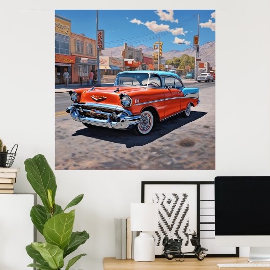 1957 Chevy Belair Poster (Heimbüro)