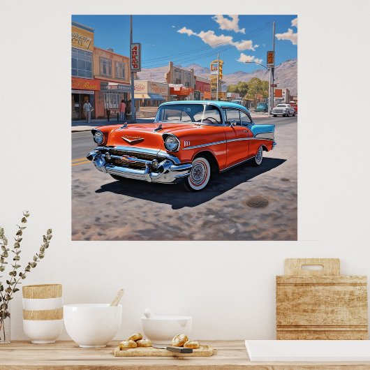1957 Chevy Belair Poster (Küche)