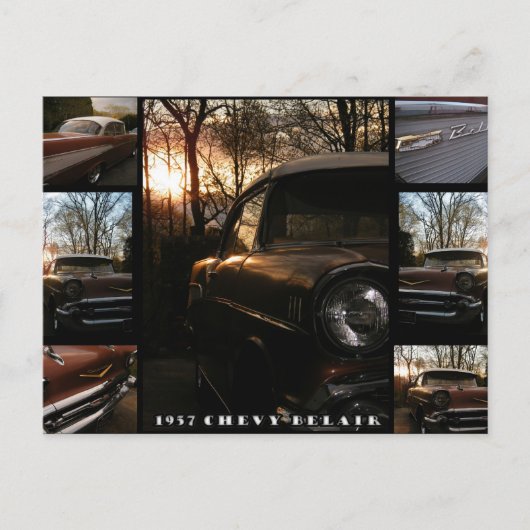 1957 Chevy Belair Postkarte (Vorderseite)