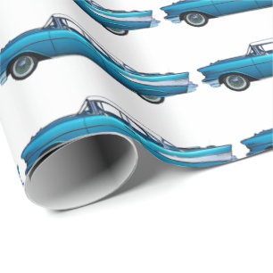 1957 Chevy Chevrolet Bel Air Classic Auto Wagen Geschenkpapier