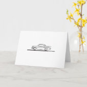 1957 Chevy Hard Top Coupe Karte (Gelbe Blume)