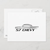 1957 Chevy Hard Top Type Postkarte (Vorne/Hinten)