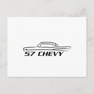 1957 Chevy Hard Top Type Postkarte