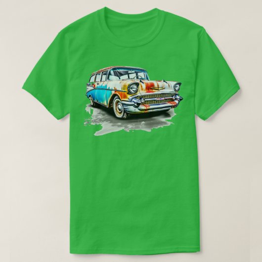 1957 Chevy Station Wagon T-Shirt (Design vorne)