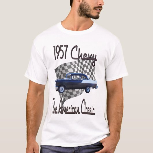 1957 Chevy T-Shirt, ein amerikanischer Klassiker T-Shirt (Vorderseite)