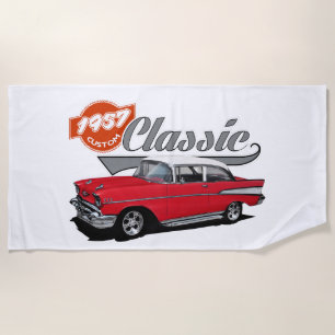 1957 Classic American Car Strandtuch