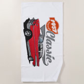 1957 Classic American Car Strandtuch (Vorderseite)