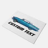 1957 Classic Chevy Bel Air Auto Auto kundenspezifi Fußmatte (Schrägansicht)