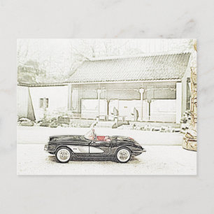 1957 Corvette Convertible Postkarten