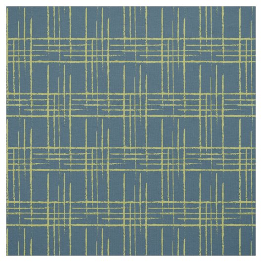 1957 Crosshatch Blau Stoff (Muster)