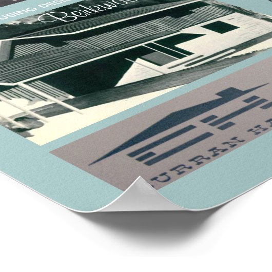 1957 Design Award Gewinner Mitte des Jahrhunderts Poster (Ecke)