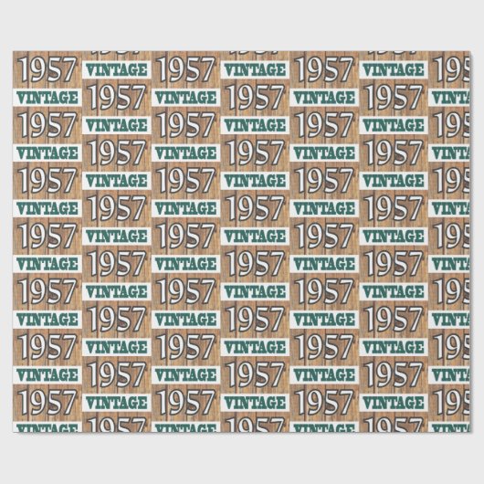 1957 geboren geschenkpapier (Flach)