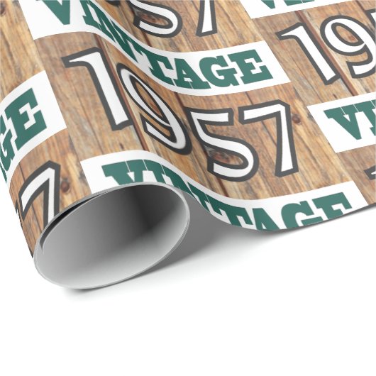 1957 geboren geschenkpapier (Rolleneckpunkt)