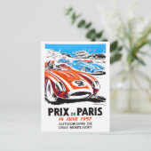 1957 Großer Preis von Paris - Vintages Rennen Postkarte (Stehend Vorderseite)