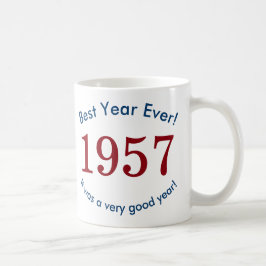 1957 in der besten Jahreszeit! 60. Geburtstagsgesc Kaffeetasse