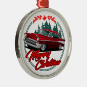 1957 Keramik Ornament der klassischen Autofahrer Aus Metall (Rechts)