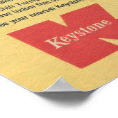 1957 Keystone-Filmkamera Poster (Ecke)