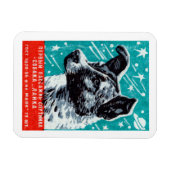 1957 Laika der Weltraumhund Magnet (Horizontal)