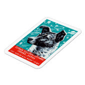 1957 Laika der Weltraumhund Magnet (Linke Seite)