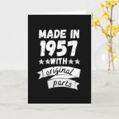 1957 mit Originalteilen hergestellt, Karte (Gelbe Blume)