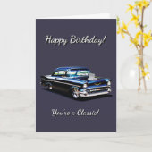 1957 Muskelwagen 57 Du bist klassischer Geburtstag Karte (Gelbe Blume)