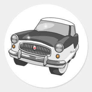 1957 Nash Metropolitan Runder Aufkleber