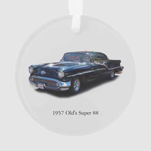 1957 Olds 88 Acrylschmuck Ornament (Rückseite)