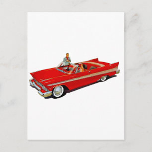 1957 Plymouth Belvedere Cabriolet Postkarte