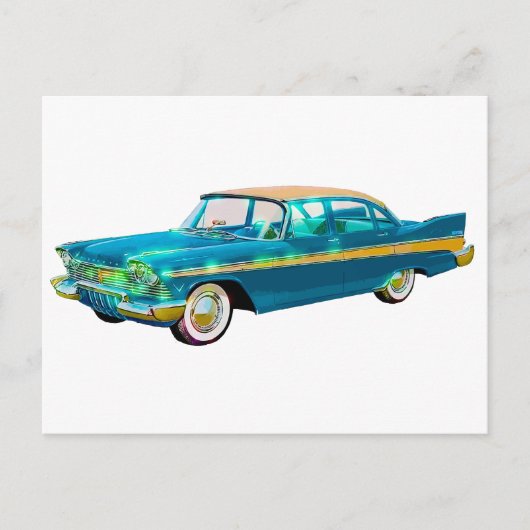 1957 Plymouth Belvedere Postkarte (Vorderseite)